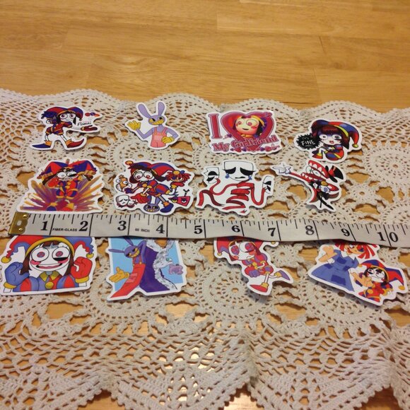 Stickers for cellphone, beverage bottles, crafts, lockers, scrapbooking, Pomni - Picture 2 of 6